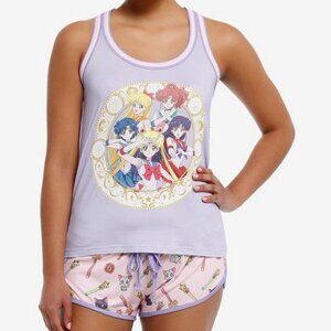 Sailor Moon shorts and tank top Lounge Set from hot topic